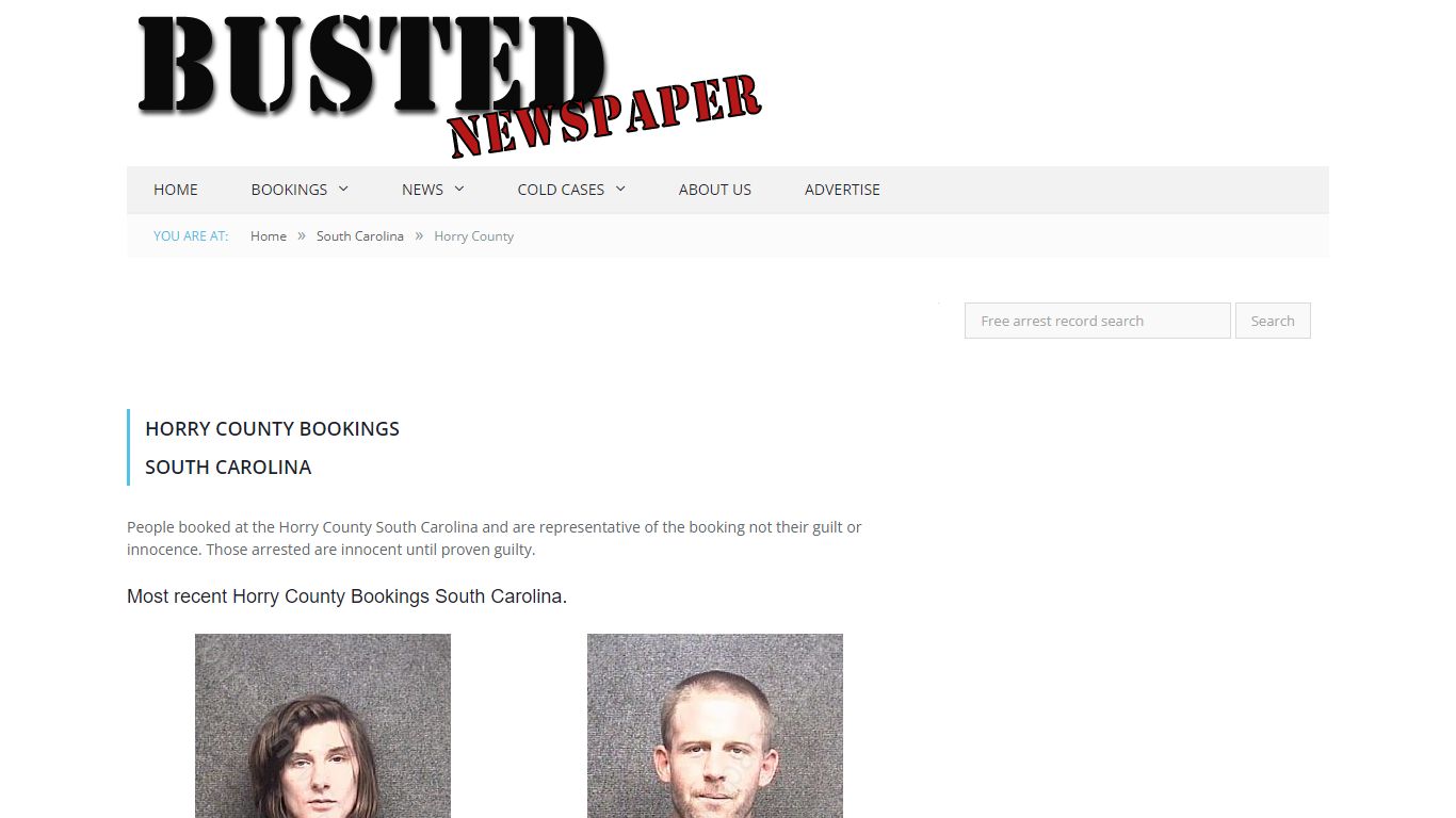 Horry County, SC Mugshots - BUSTEDNEWSPAPER.COM